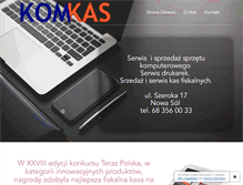 Tablet Screenshot of kom-kas.pl